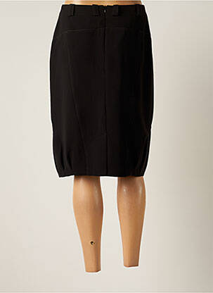 Jupe mi-longue taille normale noir CHRISTINE LAURE femme