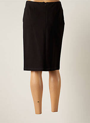 Jupe mi-longue taille normale noir CHRISTINE LAURE femme