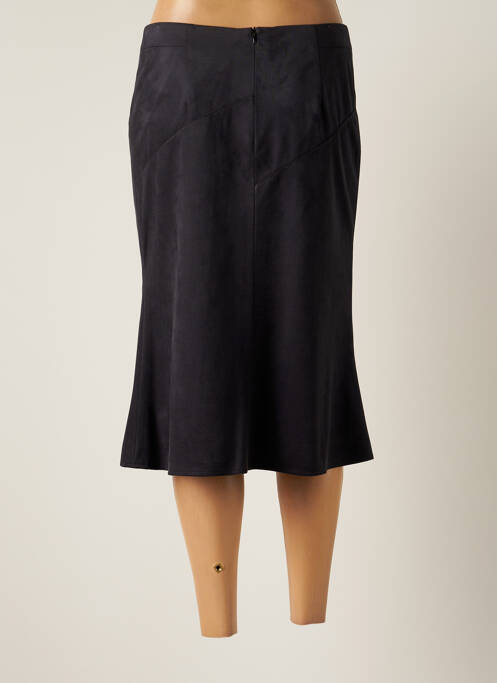 Jupe mi-longue gris CHRISTINE LAURE pour femme