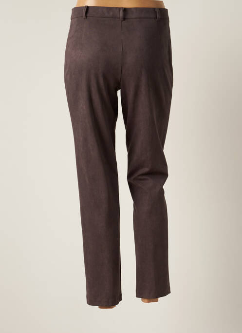 Pantalon slim marron CHRISTINE LAURE pour femme