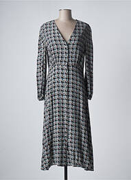 Robe longue manches longues manches longues noir ARTLOVE femme