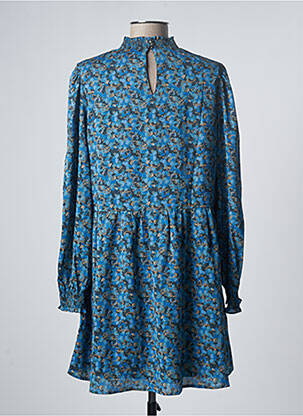 Robe courte manches longues manches longues bleu ARTLOVE femme