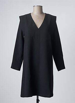 Robe courte manches longues manches longues noir LA PETITE ETOILE femme