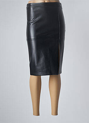 Jupe mi-longue fermeture zip latéral noir ARTLOVE femme