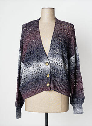 Gilet manches longues resserrée sur le bas bleu ESPRIT femme