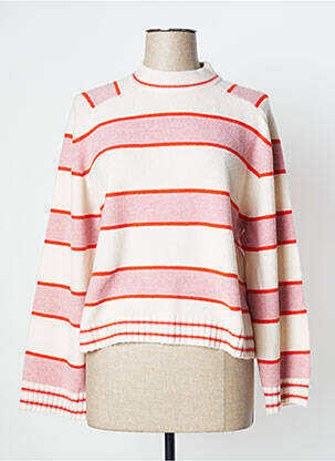 Pull stretch manches longues rose ESPRIT femme