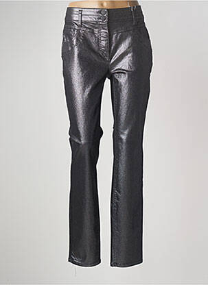 Pantalon slim tissage enduit taille normale gris CECIL femme