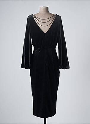 Robe mi-longue manches longues manches longues noir ESPRIT femme