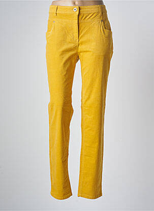 Pantalon slim stretch taille normale jaune CECIL femme