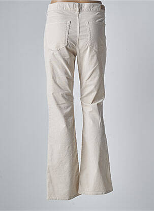 Pantalon flare stretch taille normale beige HAPPY femme