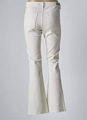 Pantalon flare stretch taille normale beige HAPPY femme