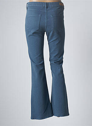 Pantalon flare stretch taille normale bleu HAPPY femme