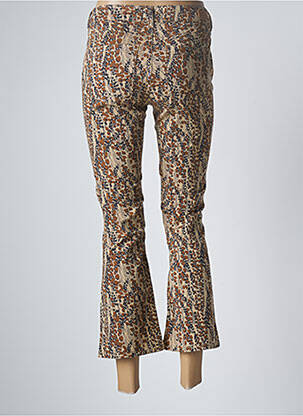 Pantalon 7/8 stretch taille normale beige HAPPY femme