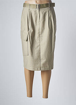 Jupe mi-longue stretch beige ESPRIT femme