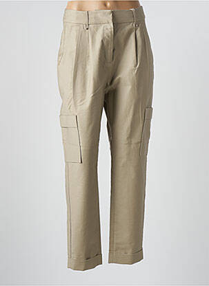Pantalon cargo poches taille normale beige ESPRIT femme