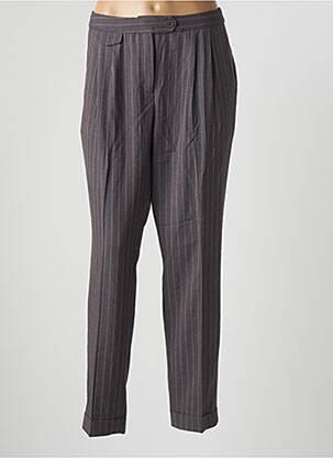 Pantalon slim tissage popeline taille normale gris ESPRIT femme