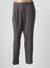 Pantalon slim tissage popeline taille normale gris ESPRIT femme