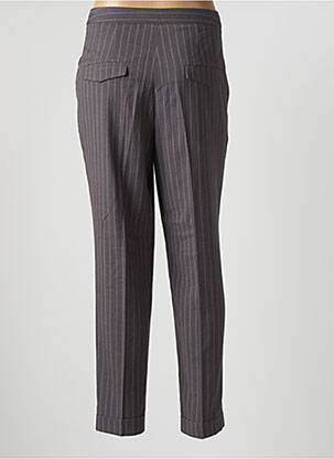 Pantalon slim tissage popeline taille normale gris ESPRIT femme