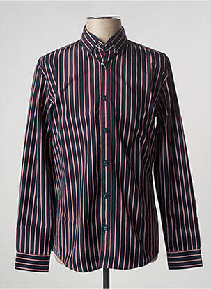 Chemise manches longues imprimé rayures bleu ESPRIT homme