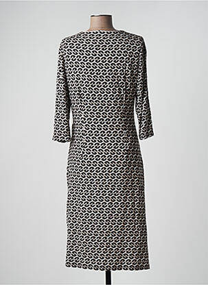 Robe mi-longue manches 3/4 manches 3/4 noir OLSEN femme