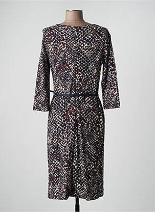 Robe mi-longue manches 3/4 manches 3/4 bleu OLSEN femme