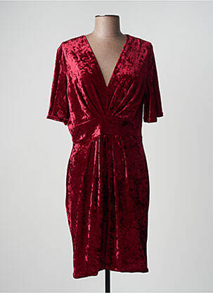 Robe mi-longue manches courtes manches courtes rouge EGERIE femme