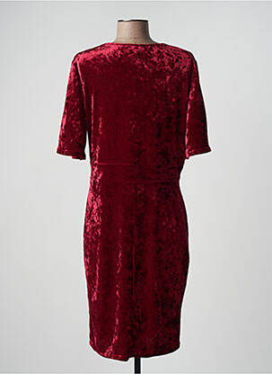 Robe mi-longue manches courtes manches courtes rouge EGERIE femme