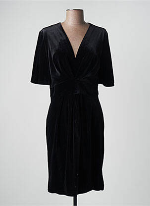 Robe mi-longue manches courtes manches courtes noir EGERIE femme