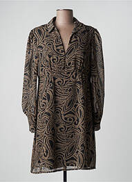 Robe courte manches longues manches longues noir EGERIE femme