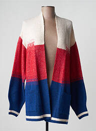 Gilet manches longues resserrée sur le bas rouge OLSEN femme