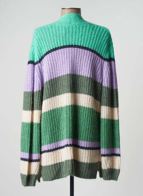 Gilet manches longues vert OLSEN pour femme