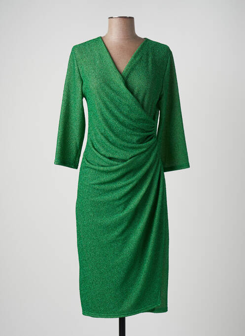 Robe mi-longue vert EGERIE pour femme
