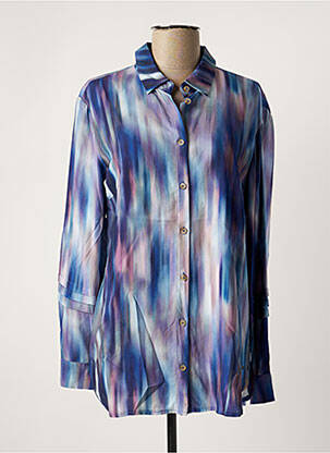 Chemisier imprimé fantaisie manches longues bleu BETTY & CO femme