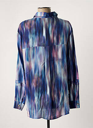 Chemisier imprimé fantaisie manches longues bleu BETTY & CO femme