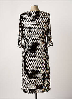 Robe mi-longue manches 3/4 manches 3/4 noir OLSEN femme