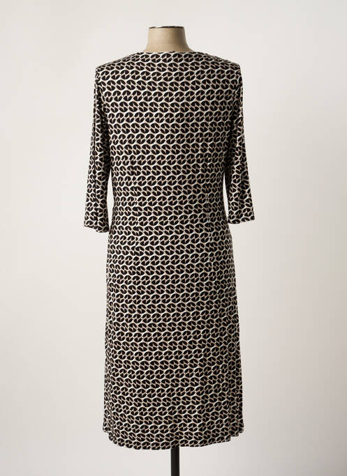 Robe mi-longue manches 3/4 manches 3/4 noir OLSEN femme