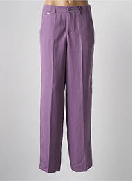 Pantalon droit tissage popeline taille normale violet STREET ONE femme