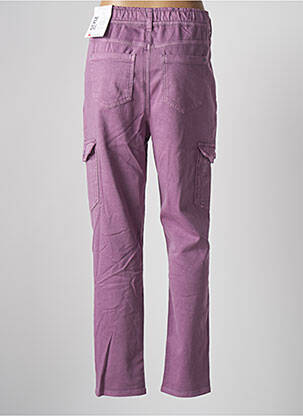 Pantalon cargo taille élastique taille normale violet STREET ONE femme