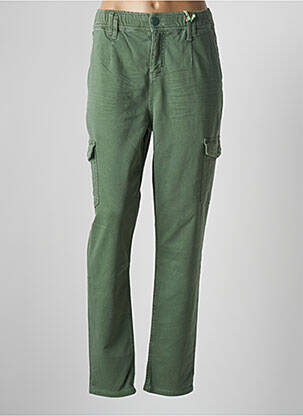 Pantalon cargo taille élastique taille normale vert STREET ONE femme