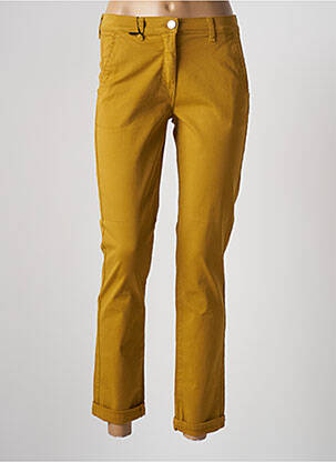 Pantalon slim stretch jaune EAST DRIVE femme