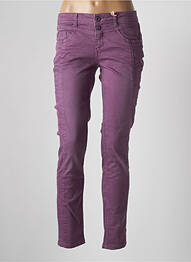 Pantalon slim taille basse taille basse violet STREET ONE femme