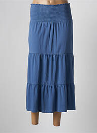 Jupe mi-longue stretch bleu OLSEN femme