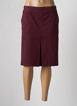 Jupe mi-longue stretch rouge OLSEN femme
