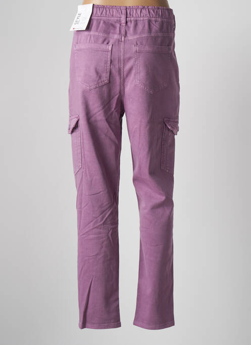 Pantalon cargo violet STREET ONE pour femme