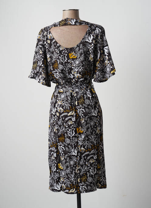 Robe mi-longue noir LOLA ESPELETA pour femme