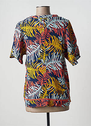 Top tissage crêpe manches courtes orange LOLA ESPELETA femme