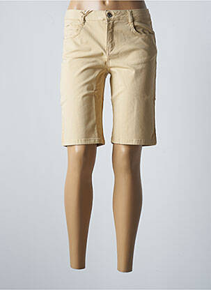 Bermuda coupe droite taille normale beige LOLA ESPELETA femme