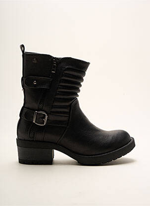 Bottines/boots matière lisse talon de 4 à 6cm noir MTNG femme