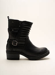 Bottines/boots matière lisse talon de 4 à 6cm noir MTNG femme
