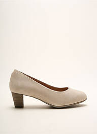 Escarpins nubuck talon de 4 à 6cm beige KARSTON femme